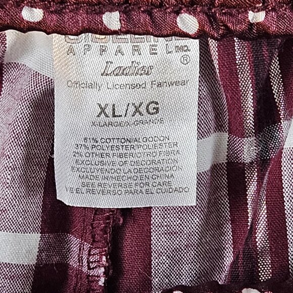 Sideline Apparel Womens Aggie Lounge Pants with Silver Thread & Contrasting Trim - Picture 8 of 9